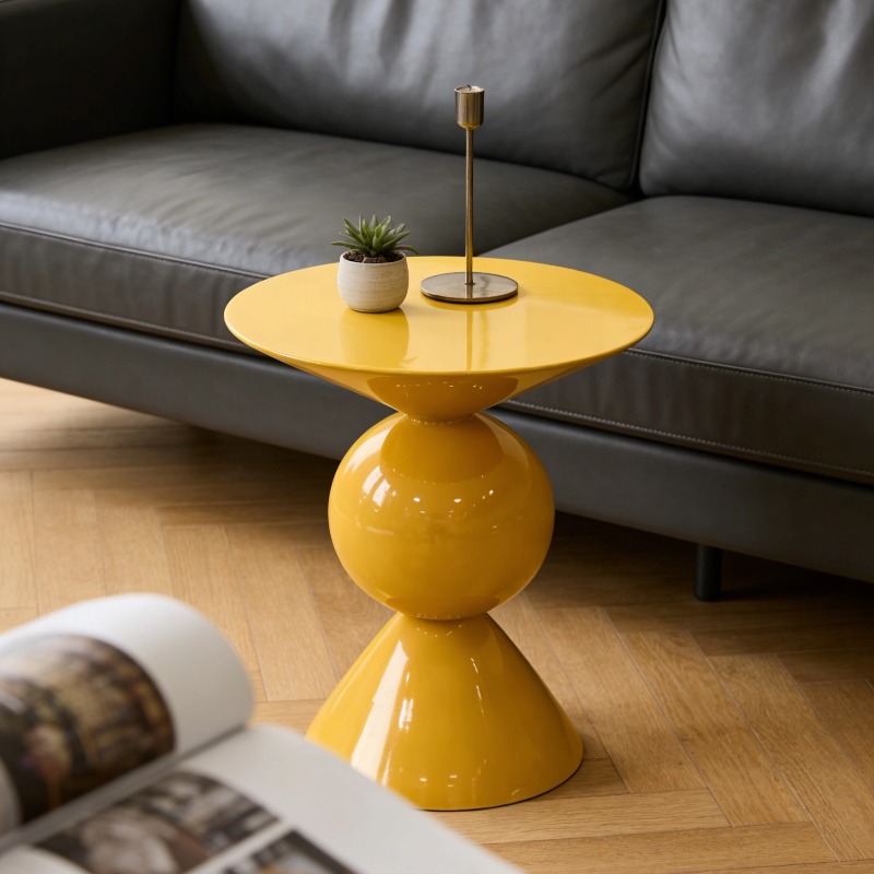 Resin Art Coffee Table - 北欧コーヒーテーブル、アートレジンファイバーグラス家具、ホームステイバルコニー、リビングルーム、レジャーラウンドテーブル