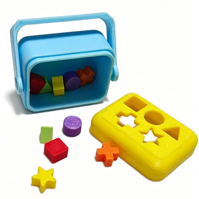 Resin Art Case - ホット販売 1 セットドールハウス保育園装飾写真撮影小道具ミニチュア形状分類おもちゃ箱ドールハウス教育玩具モデル