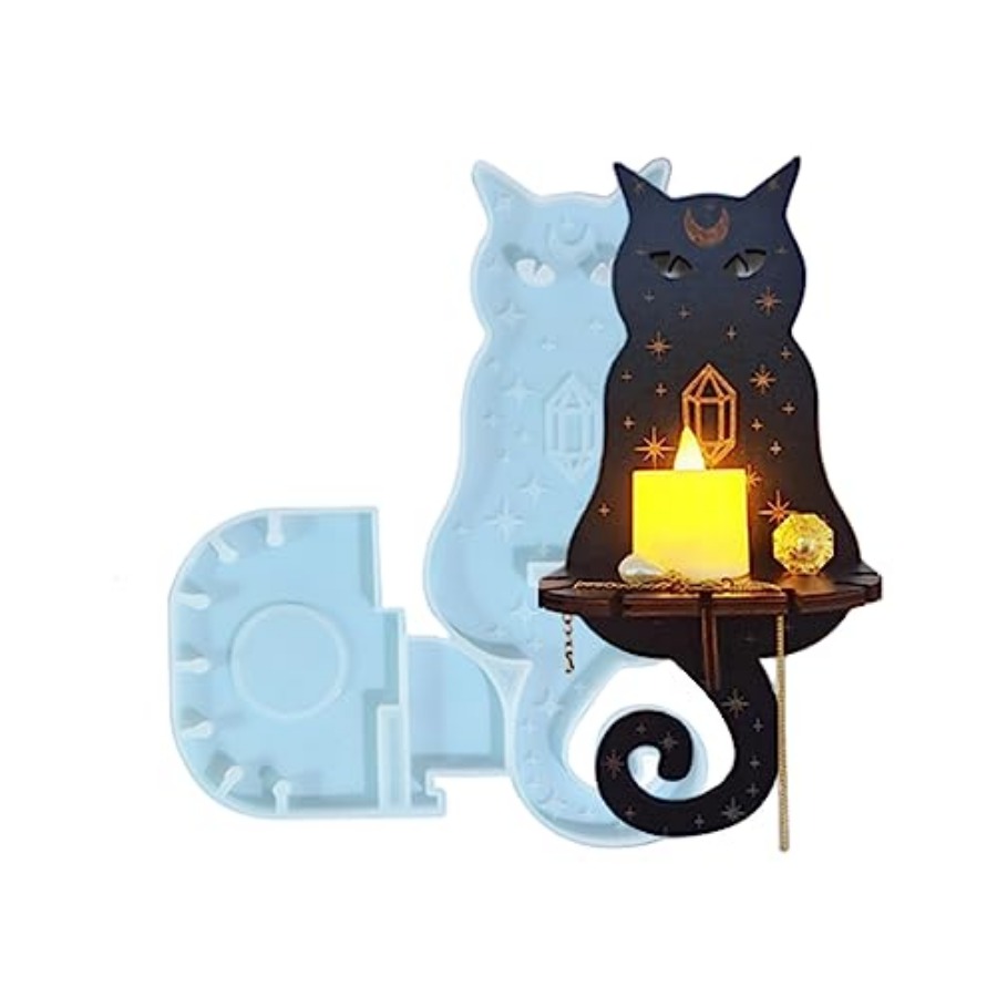 Resin Art Wall Decor - 樹脂型シリコン、壁掛けキャンドルホルダー作成用シリコン型、DIY樹脂アートクラフトギフト用エポキシ型、家の装飾用