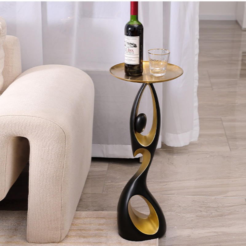 Resin Art Coffee Table - ソファサイドテーブル,家のための創造的な装飾,芸術的な抽象的な,豪華な,リビングルーム,ポーチ,コーナーテーブル,新しいコレクション