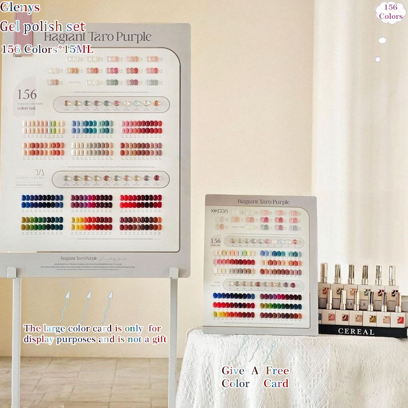 Resin Art Learning - グレニーズ 156個入り * 15ml ジェルネイルポリッシュ 人気