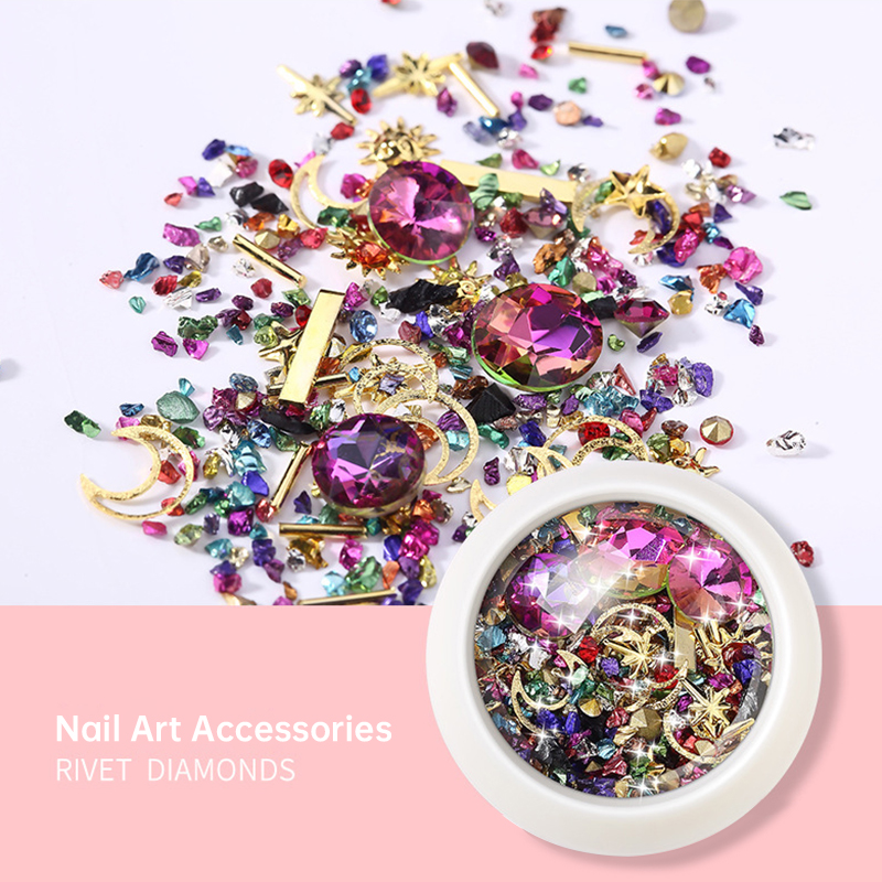 Resin Art Case - 樹脂石ジュエリー金属リベットダイヤモンドエポキシ樹脂充填アクセサリー DIY イヤリングペンダント電話ケースネイルアート装飾