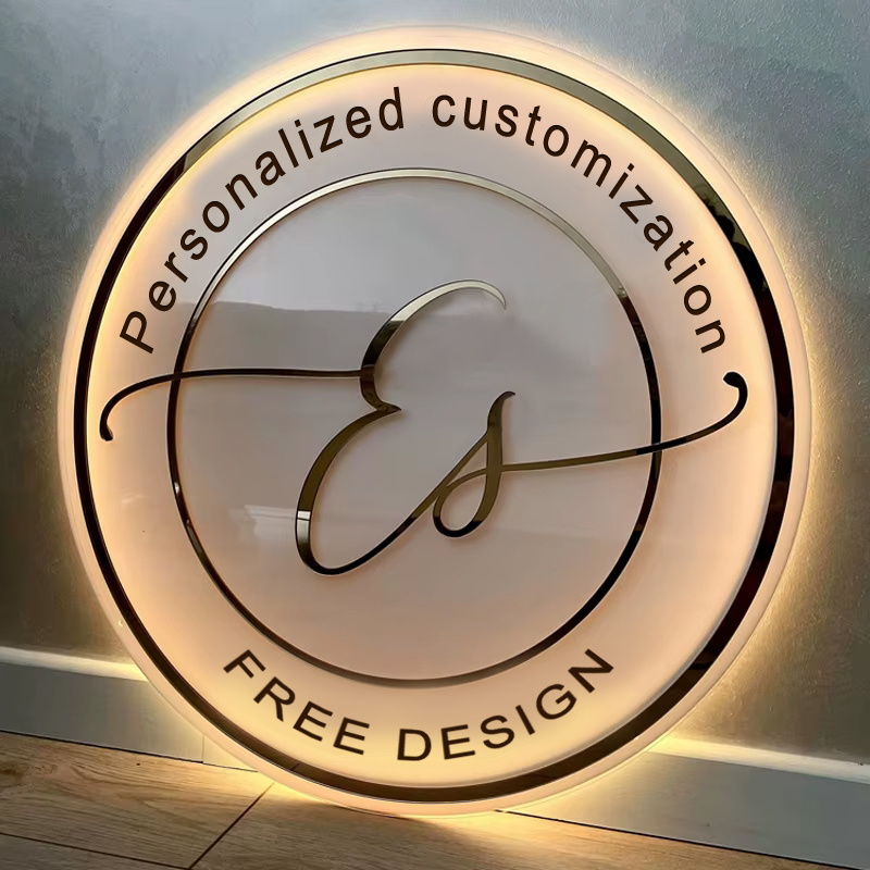 Resin Art Logo - カスタムアクリルビジネスロゴネオンライト壁パーソナライズされたサインビジネスオフィスロゴビューティーサロンプラークヘアスタジオ 3D サイン