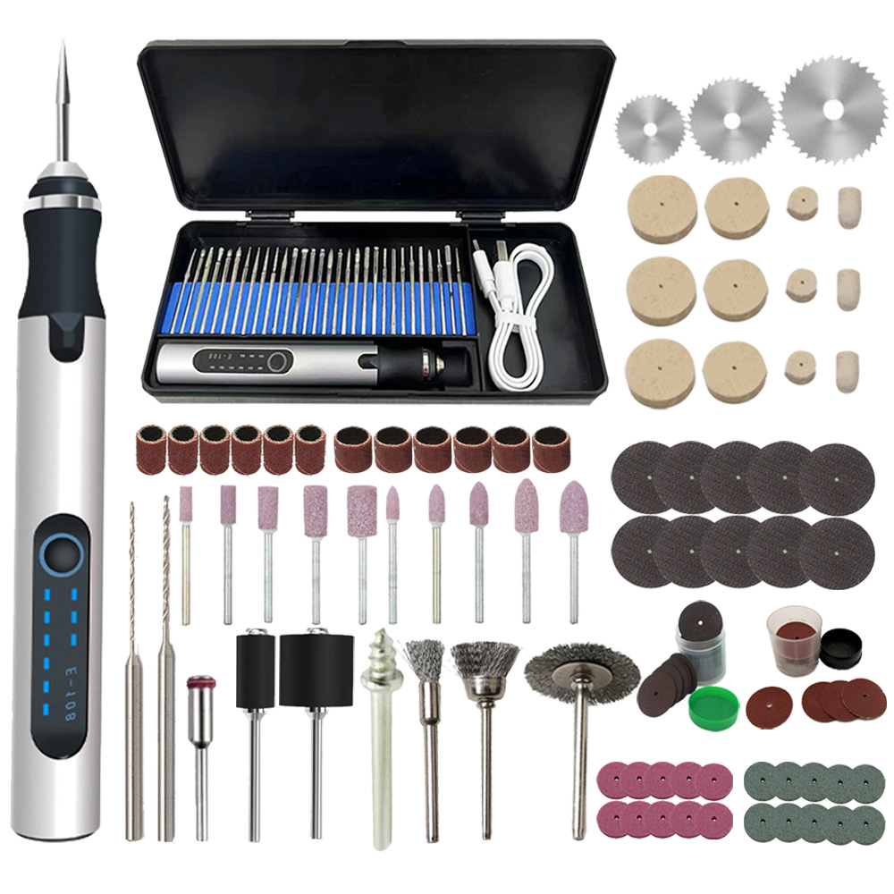 Resin Art Drill Machine - 4.2V 5000-10000-18000r 電動ミニグラインダー彫刻ペンワイヤレスグラインダーコードレスマイクロロータリーツールドリルジュエリー金属用