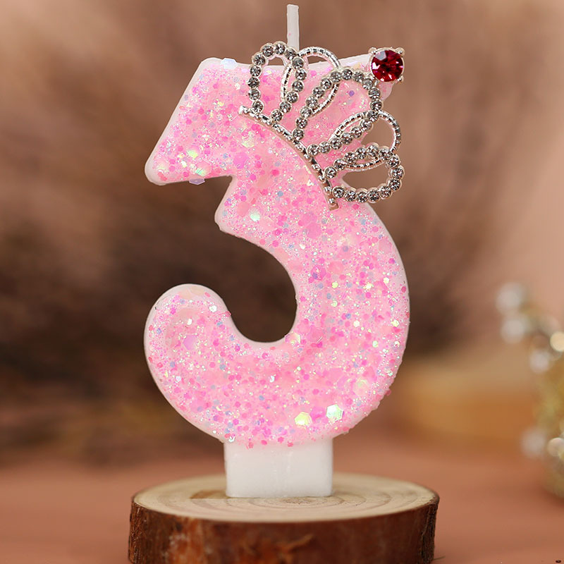 ケーキ数字キャンドル、誕生日キャンドルピンクカラークリエイテ - Resin Art Alphabet のレビューと価格