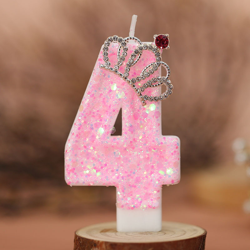 ケーキ数字キャンドル、誕生日キャンドルピンクカラークリエイテ - Resin Art Alphabet のレビューと価格