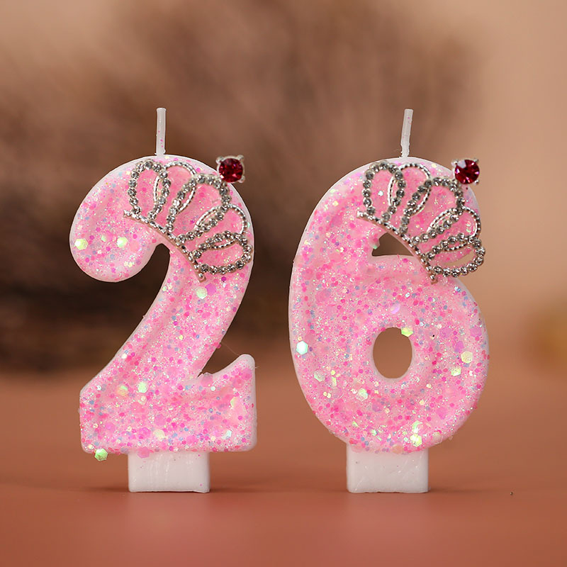 ケーキ数字キャンドル、誕生日キャンドルピンクカラークリエイテ - Resin Art Alphabet のレビューと価格