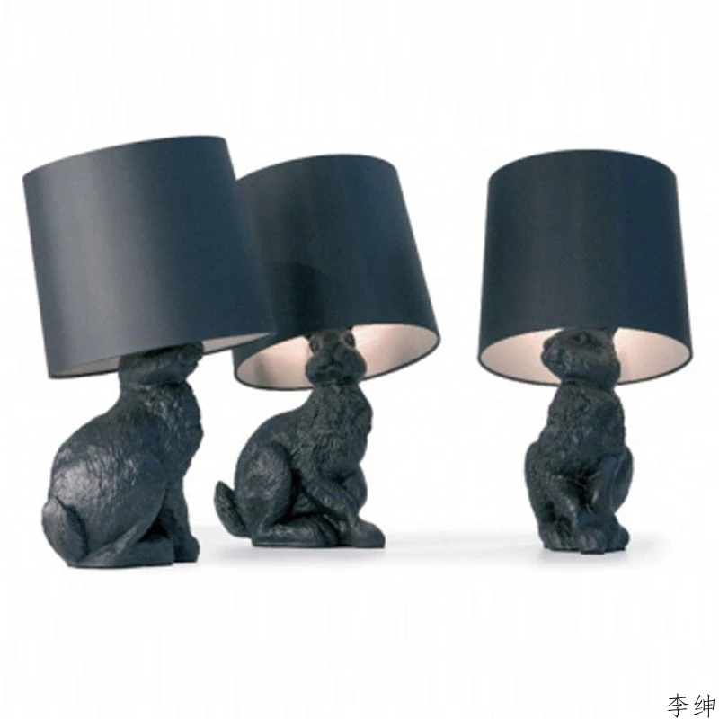 ウサギの形をした工業用LEDランプ,モダンな動物,寝室,ベッ - Resin Art Floor のレビューと価格