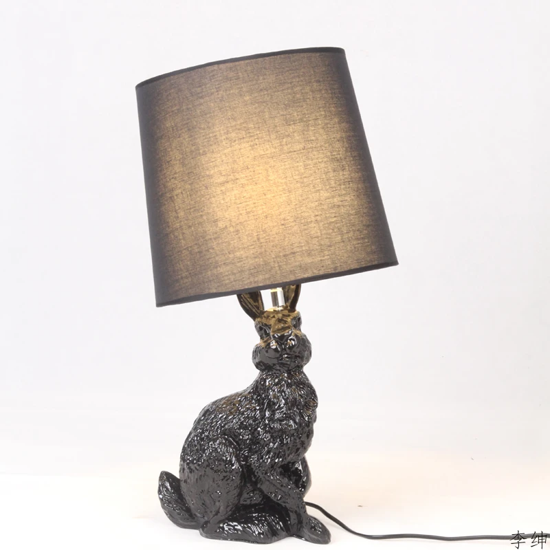 ウサギの形をした工業用LEDランプ,モダンな動物,寝室,ベッ - Resin Art Floor のレビューと価格