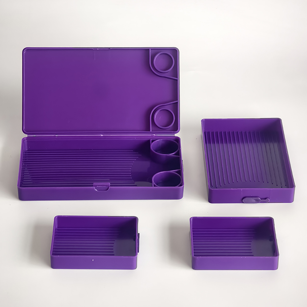 蓋付きダイヤモンドペインティングトレイ、積み重ね可能な収納樹 - Resin Art Case のレビューと価格