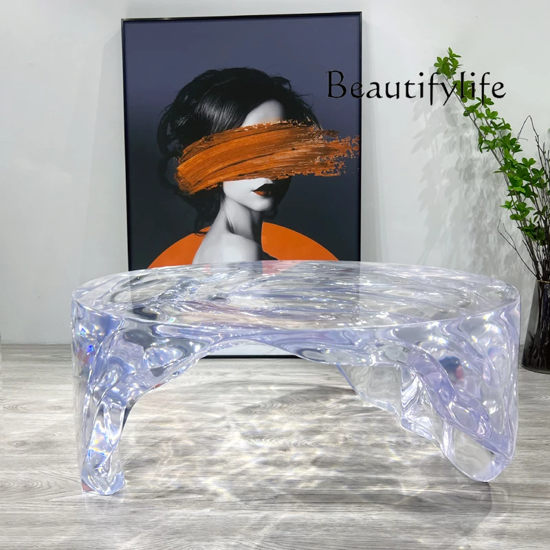 モダンなミニマリストアート特殊形状樹脂コーヒーテーブルデザイ - Resin Art Coffee Table のレビューと価格