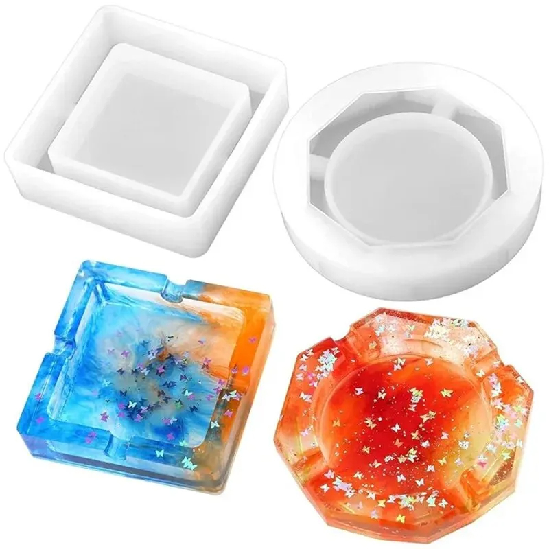 シリコーン型灰皿樹脂型ハートスクエア型 DIY 樹脂 UV  - Resin Art Stone のレビューと価格