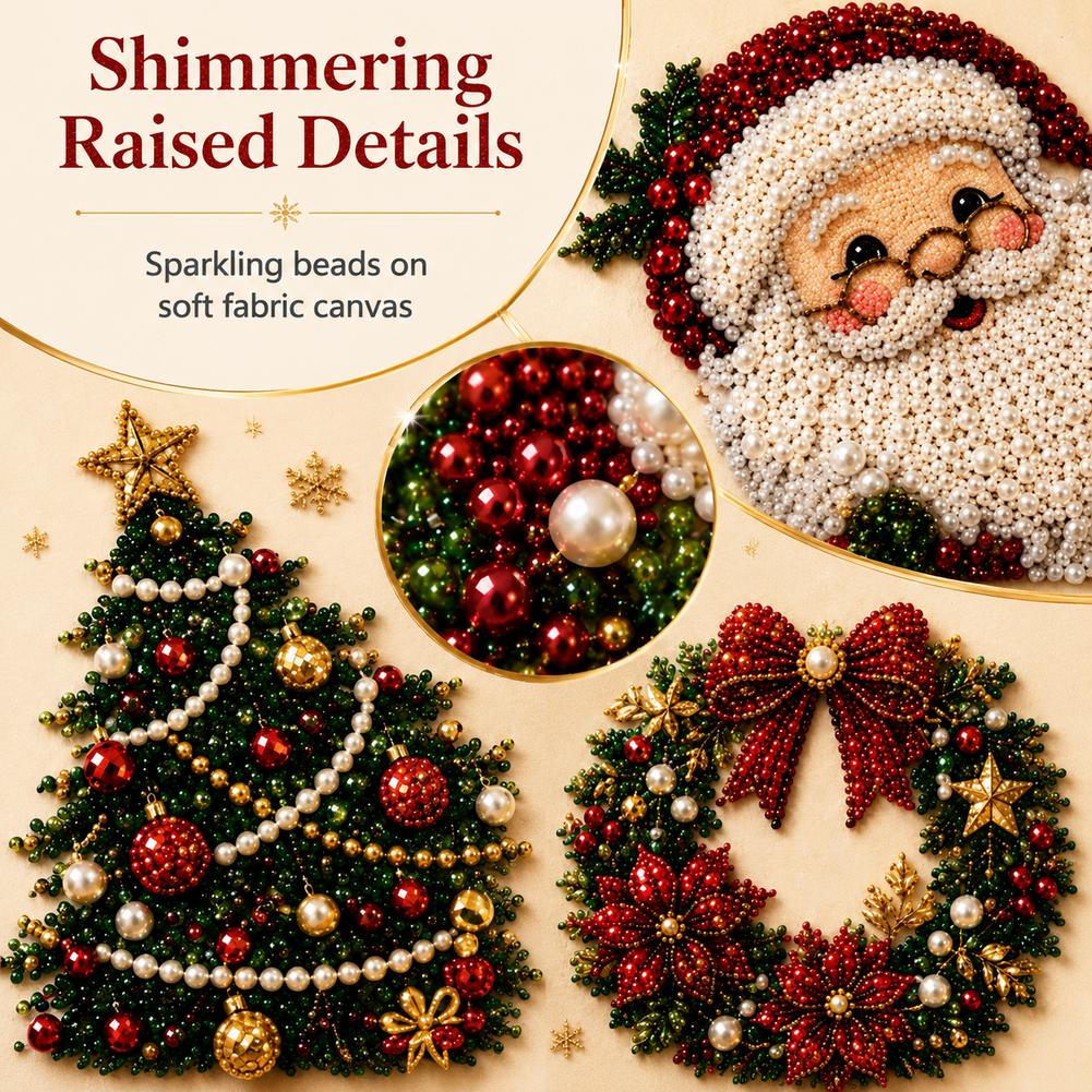 クリスマス サンタクロース パールアート DIYキット 額入 - Resin Art Wall Decor のレビューと価格