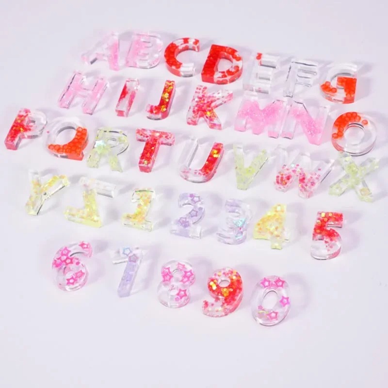 小さな 26 大文字樹脂シリコーン型文字エポキシ型 DIY  - Resin Art Alphabet のレビューと価格