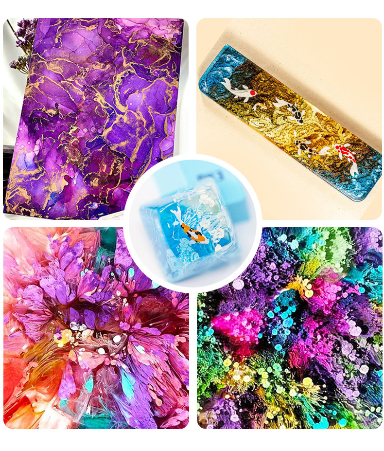 10 ミリリットルアルコールインクアートエポキシ樹脂顔料 2 - Resin Art Alcohol Ink のレビューと価格