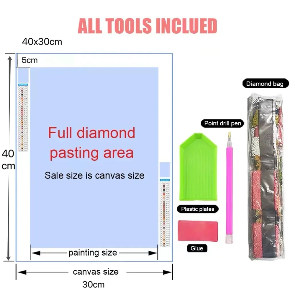 1pc フレームレス 5d DIY ダイヤモンドアート絵画キ - Resin Art Bali のレビューと価格