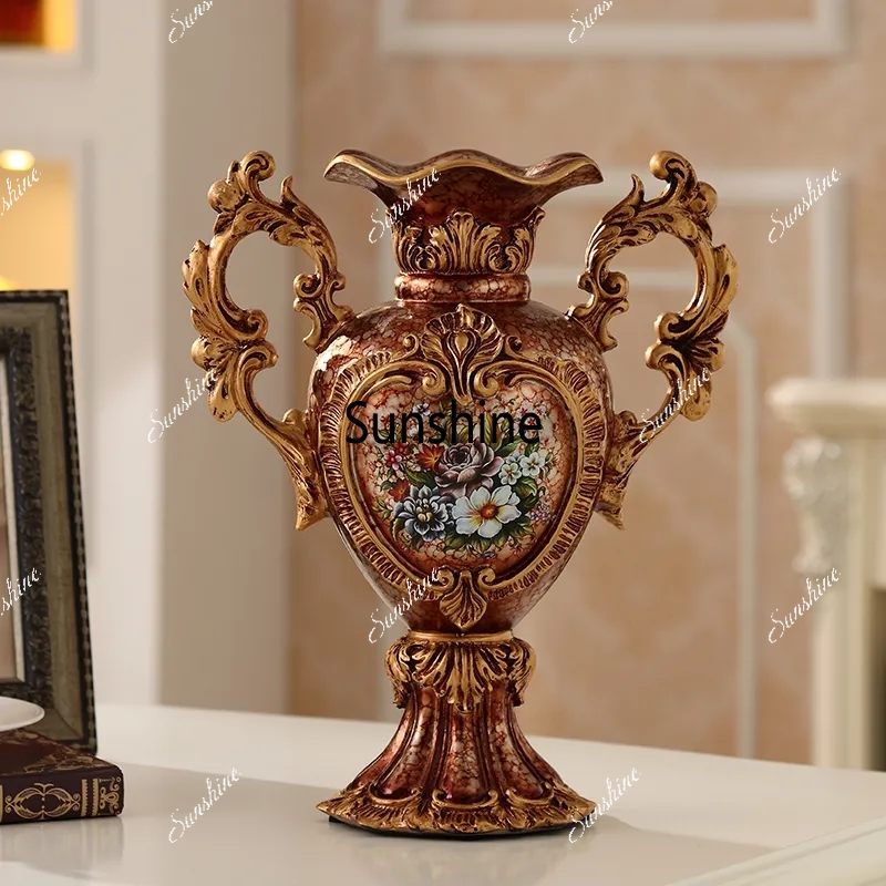 ヨーロッパの豪華な宮殿樹脂製花瓶装飾品、家の部屋のデスクトッ - Resin Art For Wedding Gift のレビューと価格