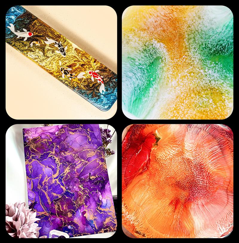 1 セットアートインクアルコールエポキシ樹脂顔料キット液体着 - Resin Art Alcohol Ink のレビューと価格
