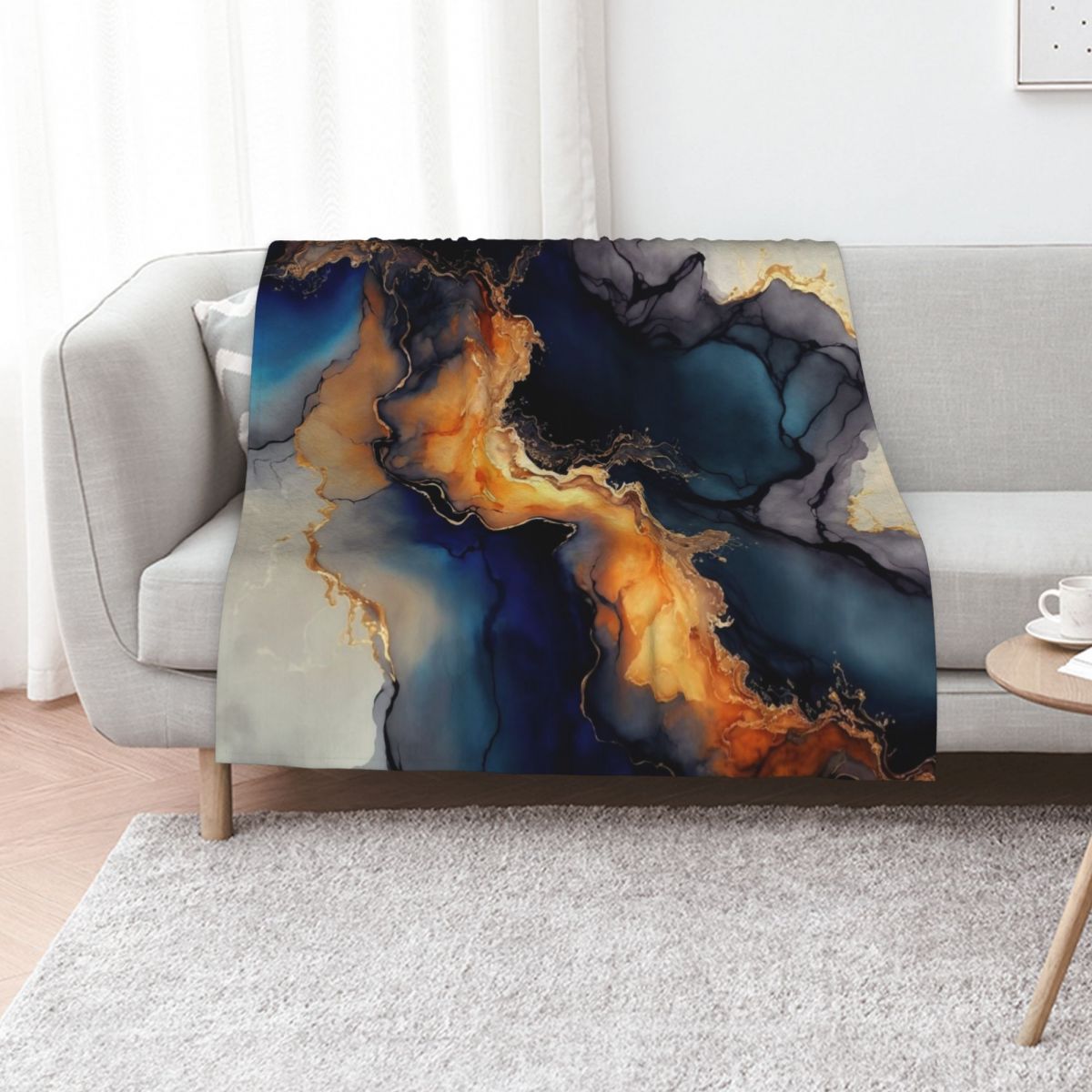 火山波模様 - 抽象的なアルコールインク樹脂アートスローブラ - Resin Art Alcohol Ink のレビューと価格