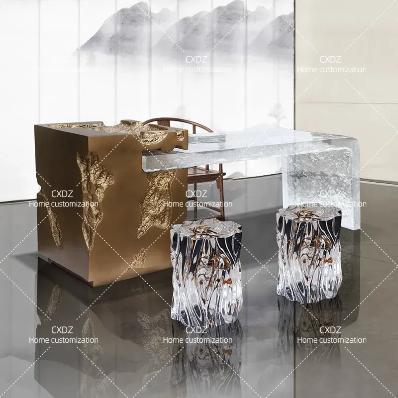 Wabi Sanfeng Island ティーテーブル バル - Resin Art Coffee Table のレビューと価格