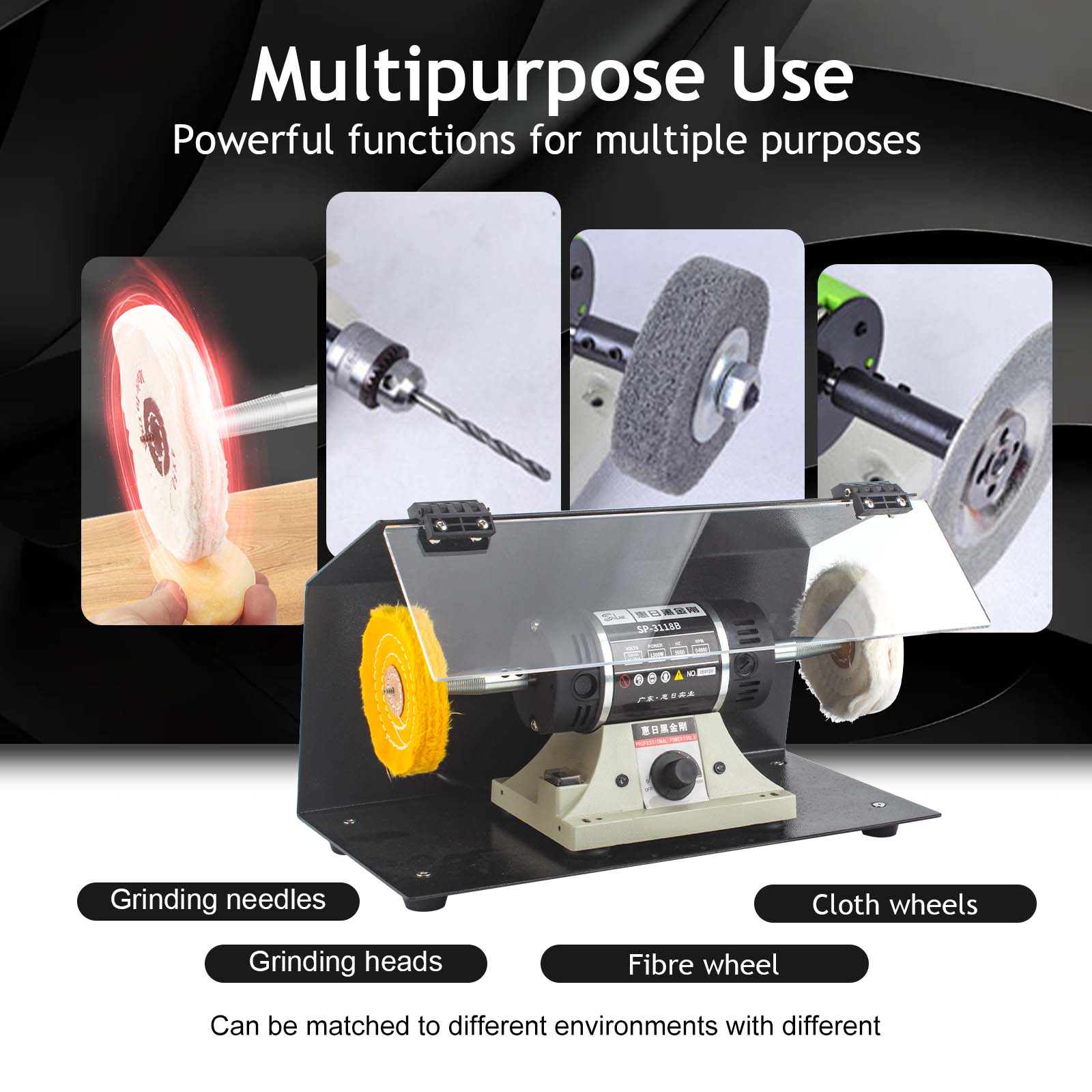 10,000RPM デュアルホイールジュエリーポリッシャー  - Resin Art Drill Machine のレビューと価格