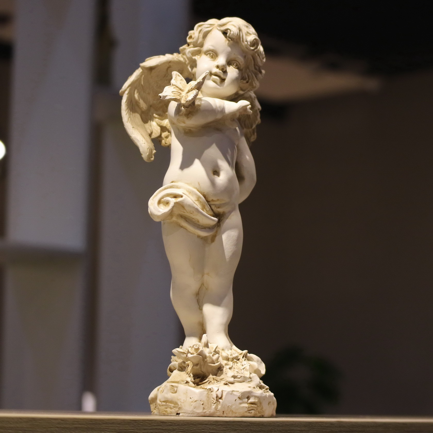 レトロ樹脂天使の置物 29 センチメートル家の中庭の装飾アー - Resin Art For Wedding Gift のレビューと価格