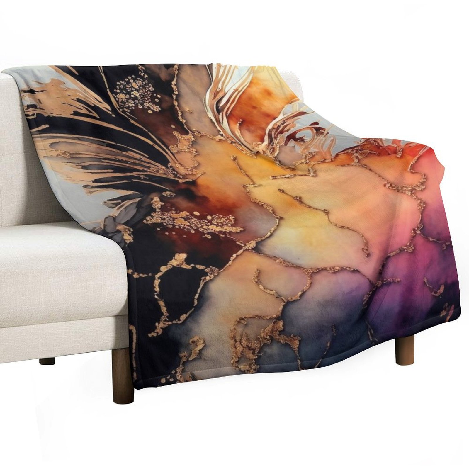 スイートパイナップル - 抽象的なアルコールインク樹脂アート - Resin Art Alcohol Ink のレビューと価格