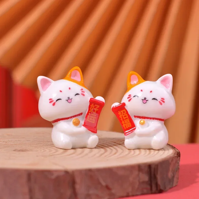家やオフィスの装飾のための手を振る豊かな猫、中国の幸運な猫、 - Resin Art Ocean のレビューと価格