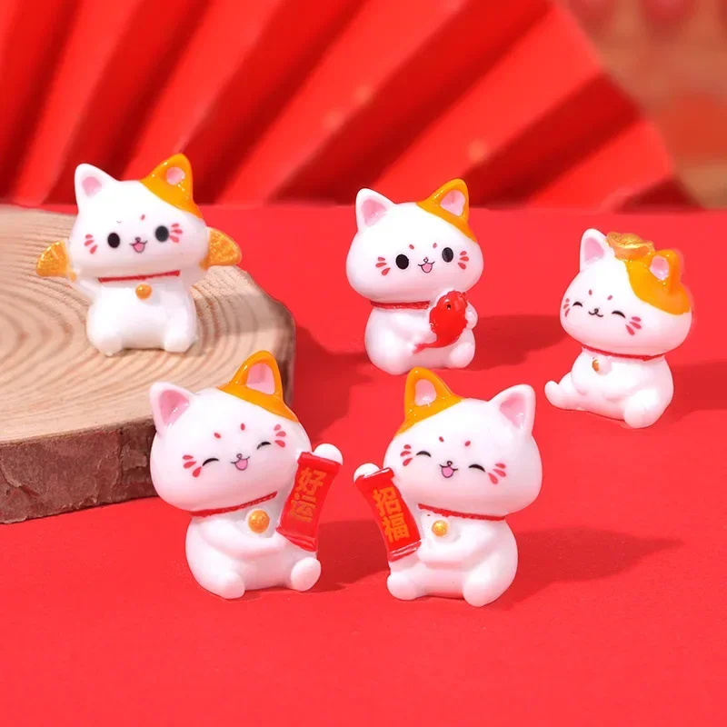 家やオフィスの装飾のための手を振る豊かな猫、中国の幸運な猫、 - Resin Art Ocean のレビューと価格