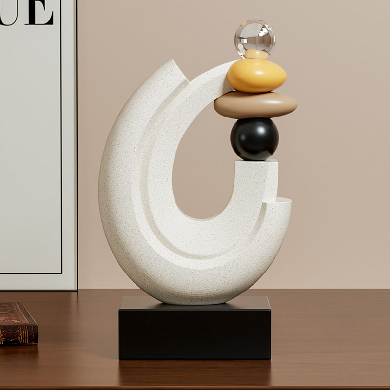 家の装飾幸運石像デスクトップ装飾品北欧リビングルームディスプ - Resin Art For Wedding Gift のレビューと価格