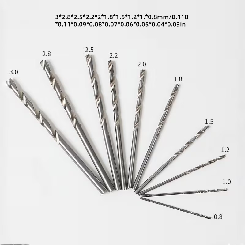 1/11個、0.8-3.0mmミニハンドドリル木工工具穴あけ - Resin Art Drill Machine のレビューと価格