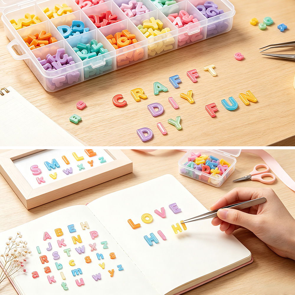 2個入りミニレターシリコンモールド かわいいミニアルファベッ - Resin Art Alphabet のレビューと価格