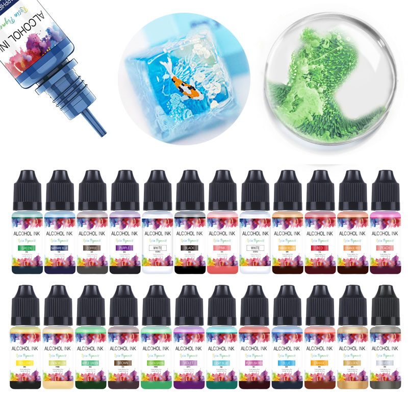 エポキシ樹脂用液体着色剤染料拡散、アートインクアルコール、樹 - Resin Art Alcohol Ink のレビューと価格