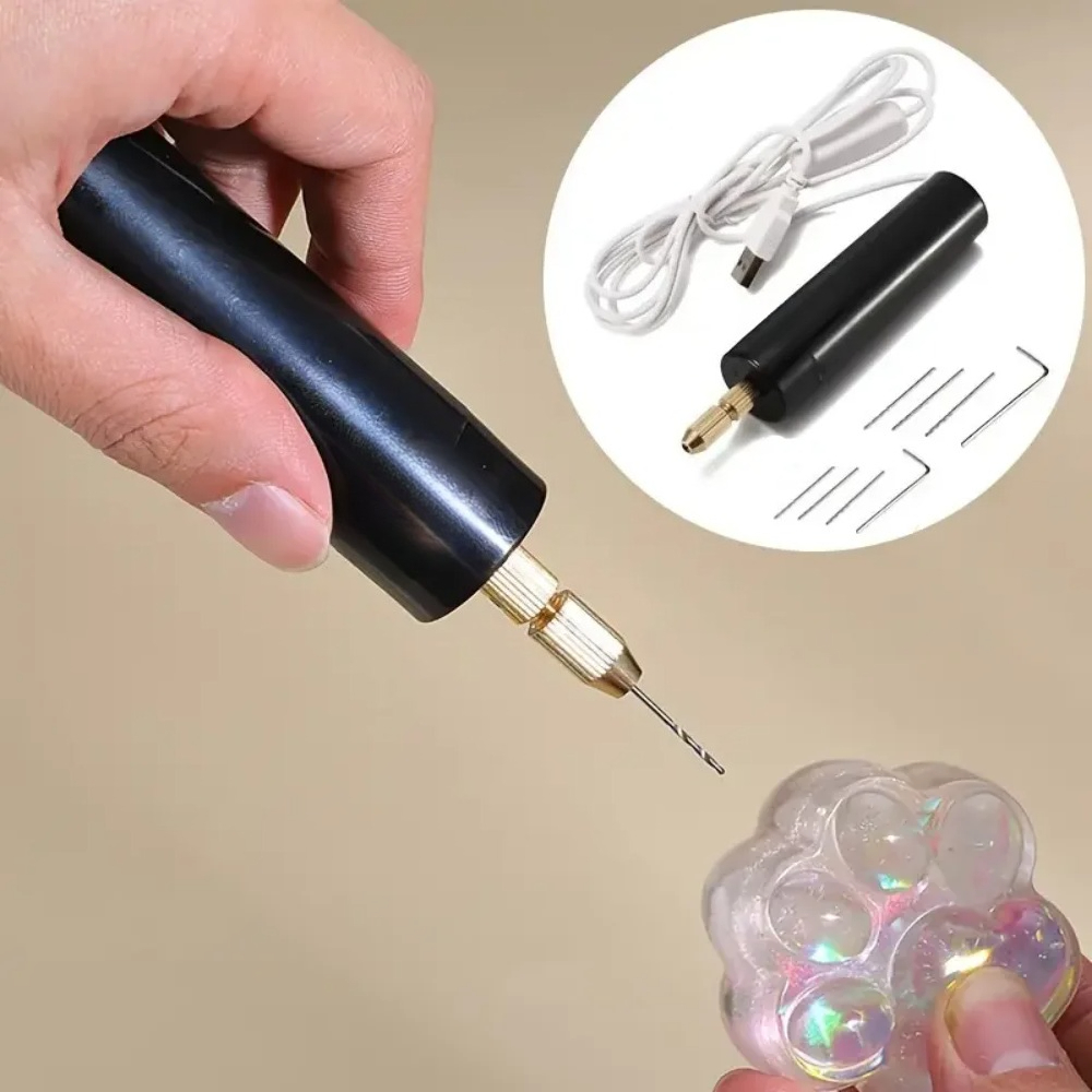 ハンドヘルドミニ電動ドリル USB DIYツール エポキシ樹 - Resin Art Drill Machine のレビューと価格