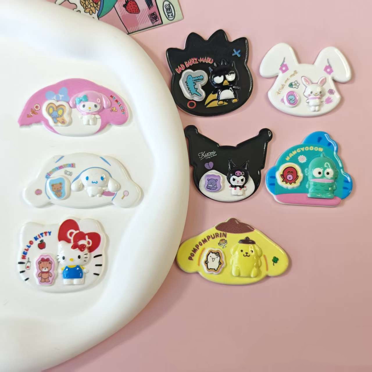 10個入り キュートなキャラクター樹脂カボション DIYアク - Resin Art Case のレビューと価格