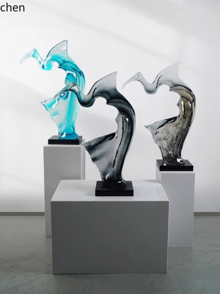 HT 透明樹脂彫刻工芸品 ニッチ装飾品 玄関フロアアート装飾 - Resin Art Floor のレビューと価格