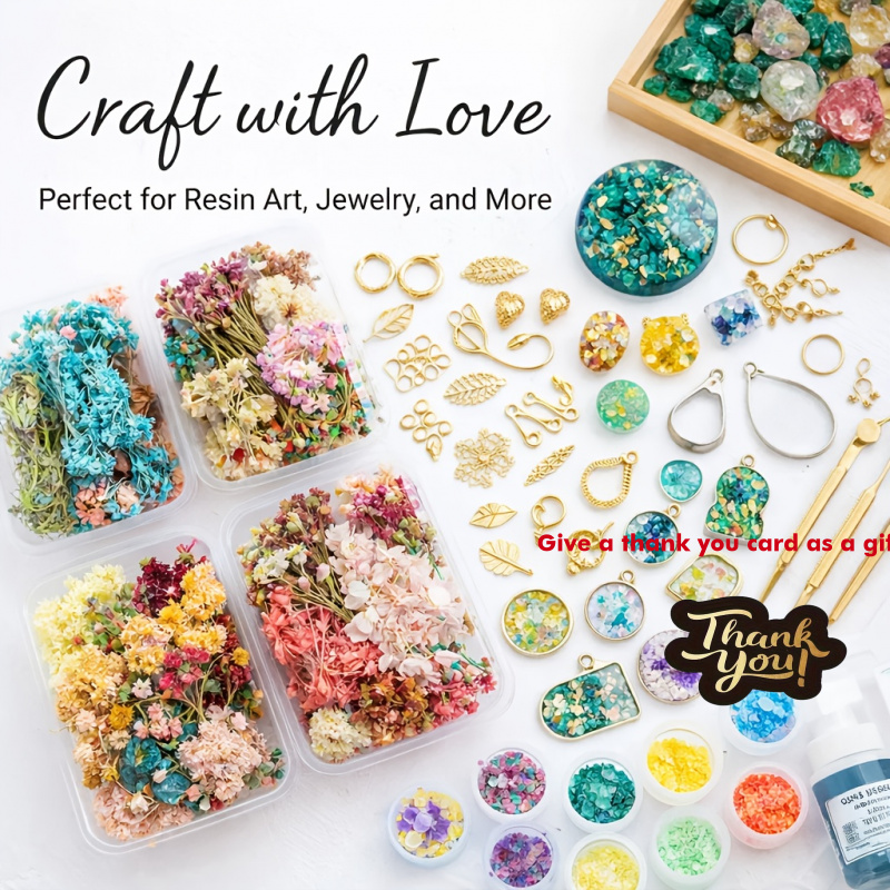 10箱入りミックスドライフラワーブーケセット - 既製の人工 - Resin Art For Wedding Gift のレビューと価格