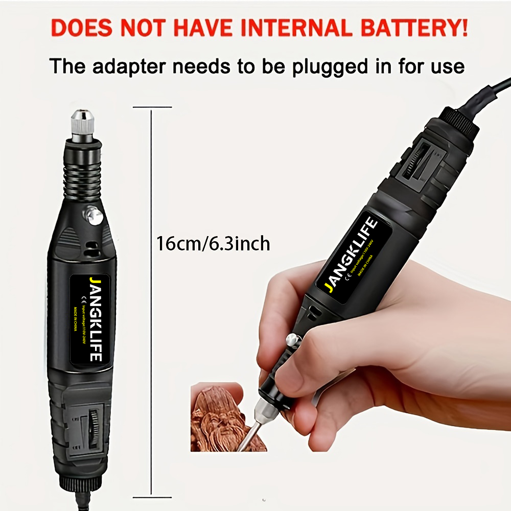JANGKLIFE 9V ミニドリル電動彫刻ペン可変速ロータ - Resin Art Drill Machine のレビューと価格