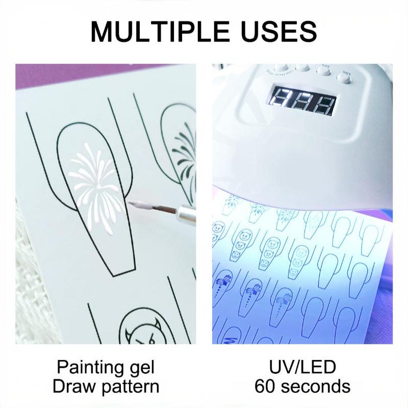 10 個ネイルアートライン練習紙描画絵画テンプレート学習ブッ - Resin Art Learning のレビューと価格