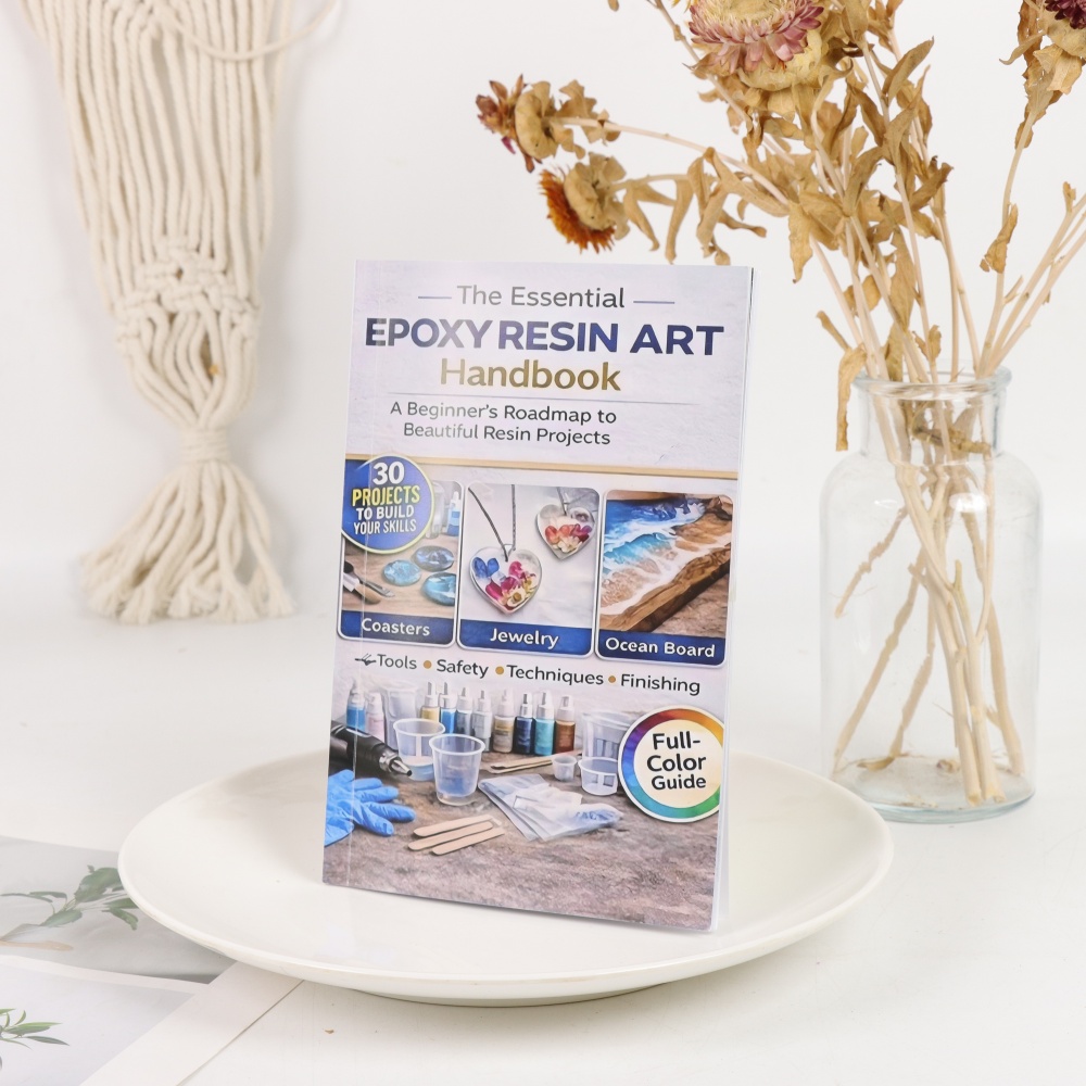エポキシ樹脂アート初心者向け手工芸ブック |   クリスタル - Resin Art Learning のレビューと価格