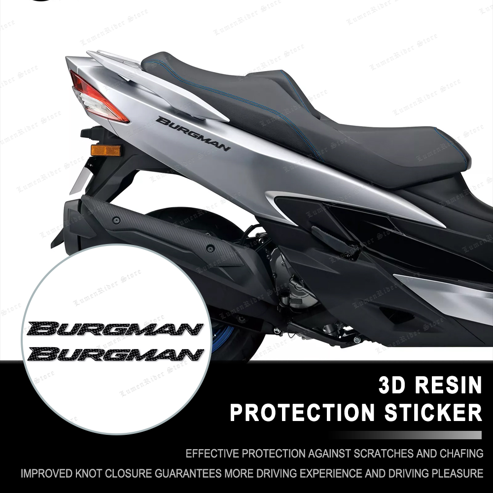 オートバイ用3D樹脂ステッカー,スズキバーグマンのエンブレム - Resin Art Logo のレビューと価格