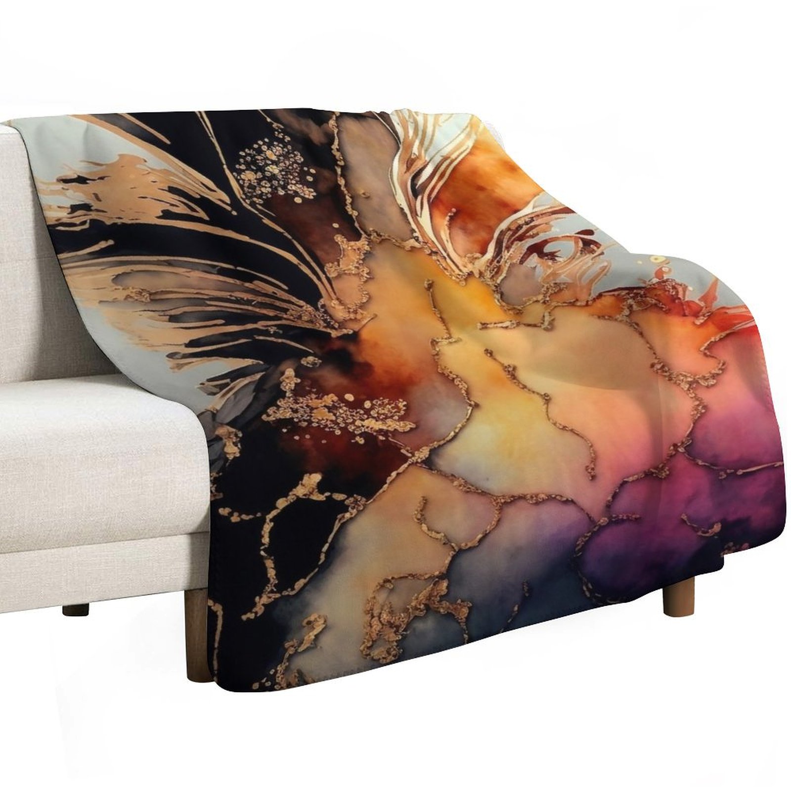 スイートパイナップル - 抽象的なアルコールインク樹脂アート - Resin Art Alcohol Ink のレビューと価格
