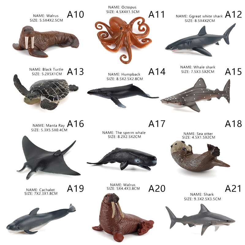 海洋動物モデル知育玩具シミュレーション海洋生物アクションフィ - Resin Art Ocean のレビューと価格