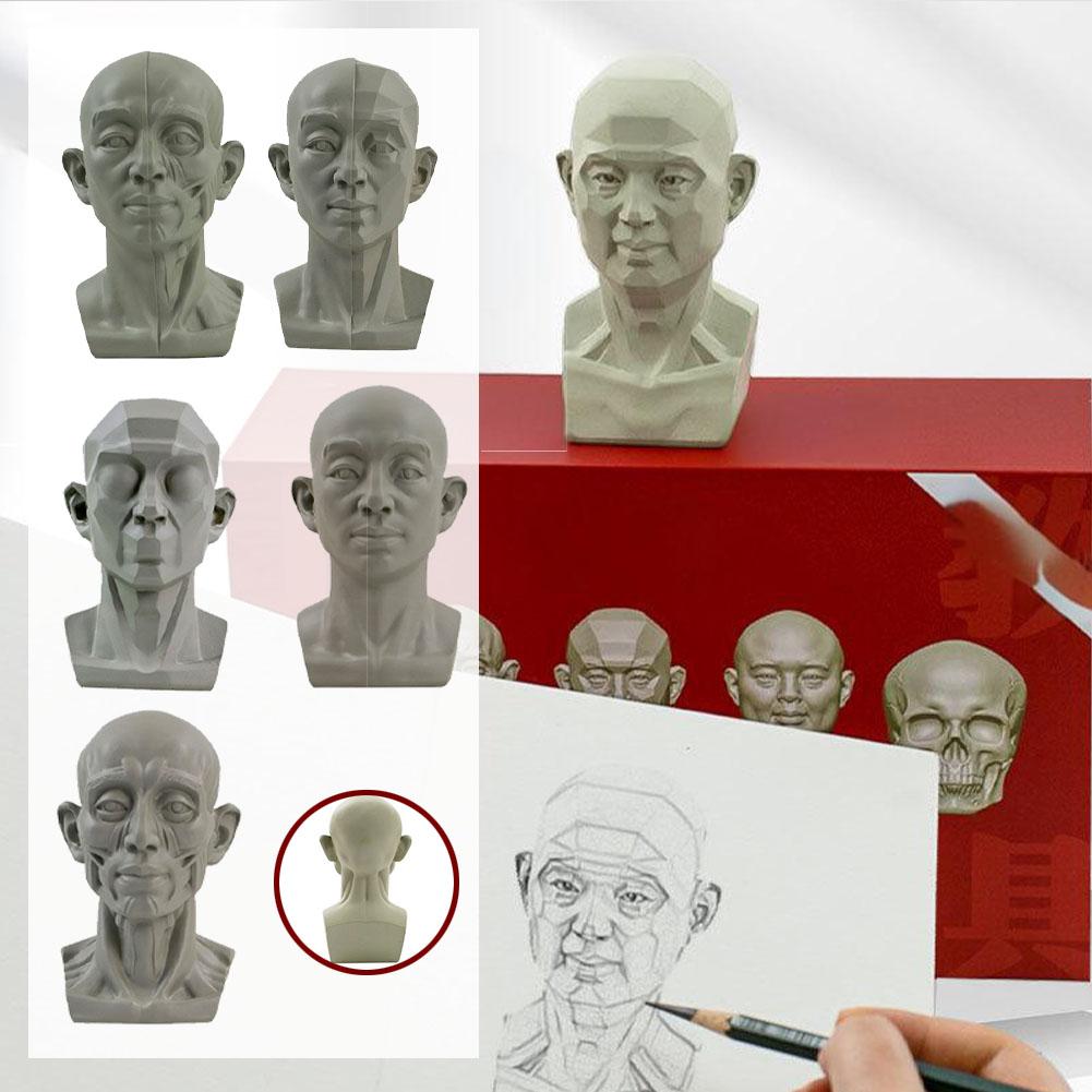 アート石膏ポートレート教材シミュレーションフラット石膏ツール - Resin Art Learning のレビューと価格